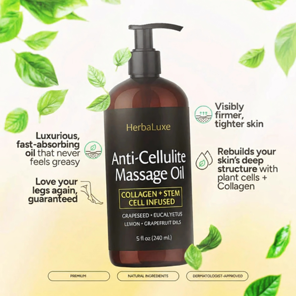 HerbaLuxe Anti-Cellulite Massage Oil