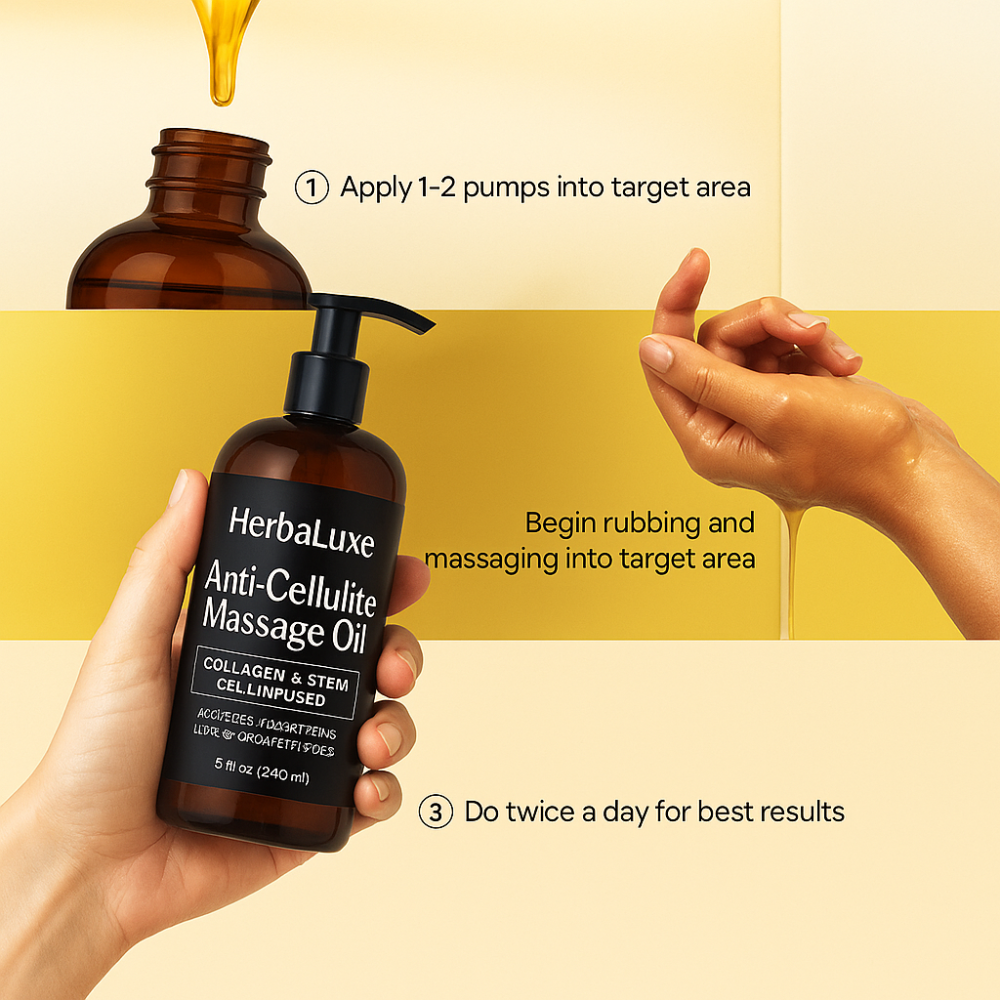 HerbaLuxe Anti-Cellulite Massage Oil